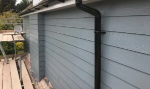 An installation of HardiePlank fibre cladding