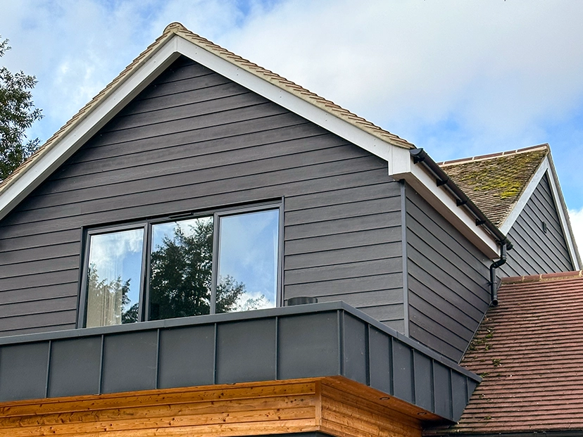 fibre cement cladding to east peckham property