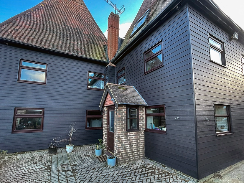 insulated hardie plank cladded property kent