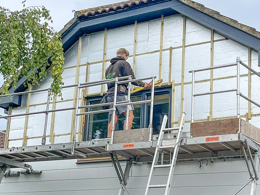 insulated cladding installation penenden heath