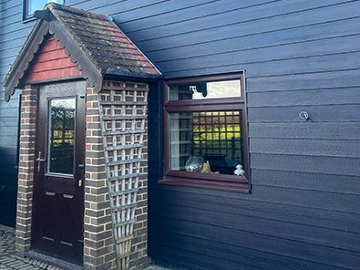 hardie plank cladding - midnight black