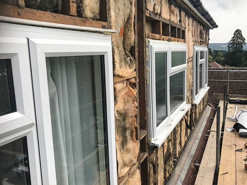 rotten rockwool insulation