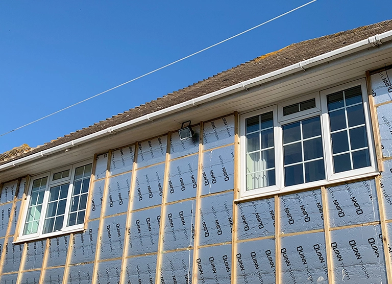 kent property with insulated cladding